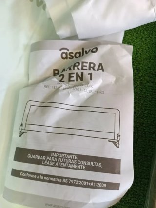 Asalvo Barrera de Cama 2 en 1 de 150 cm para Niños