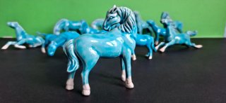 Lote 14 caballos porcelana china