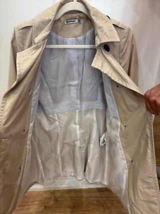 Gabardina Stradivarius Beige Talla XS