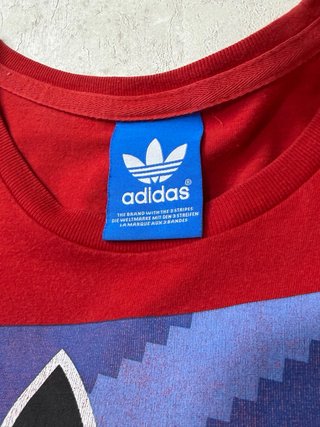 Camiseta Adidas Originals Trefoil Roja Hombre M