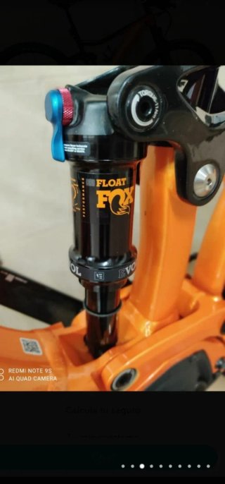 Bicicleta Eléctrica Giant Trance E+ Naranja