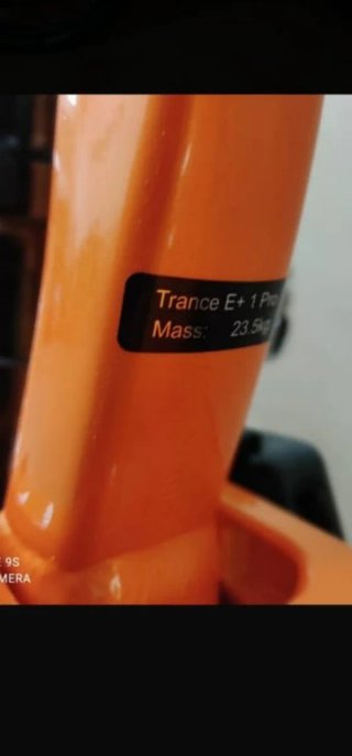 Bicicleta Eléctrica Giant Trance E+ Naranja