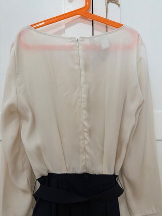 Vestido Mango Blanco y Negro Talla XS
