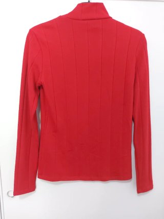 Camisa roja de manga larga de Mango
