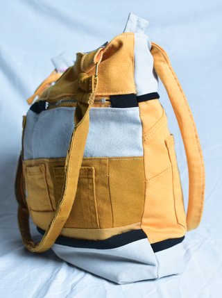 Bolso de tela patchwork hecho a mano