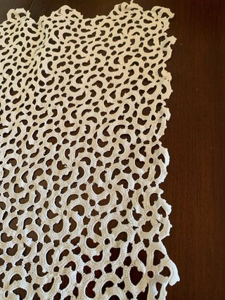 Centro tavola uncinetto 45x65 cm + omaggio