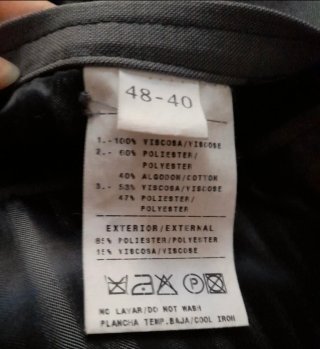 Traje. Caramelo. Talla 48