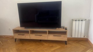 Mesa , 4 sillas, sofa y mueble tv, maison du monde
