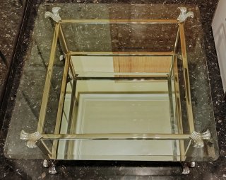 Mesa de centro de cristal