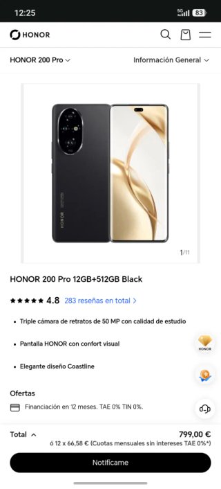 Honor 200 Pro 512GB Negro + 7 Fundas