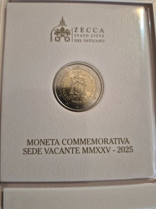 Moneda 2€ Vaticano Sede Vacante 2025