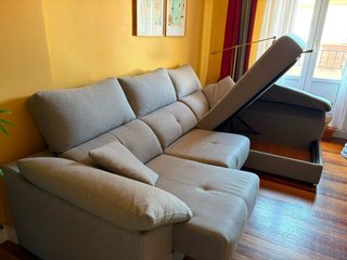 Sofá Chaise Longue Banak Importa Beige