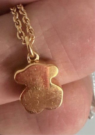 Colgante y cadena Tous Oso Bañado en Oro