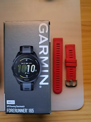 Correa Garmin Forerunner 165 Gris/Rojo