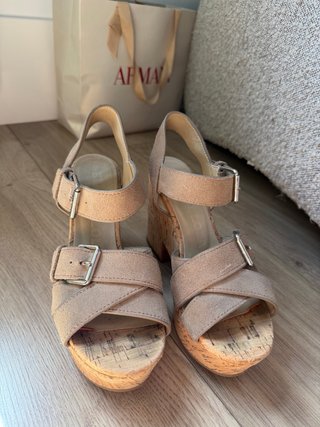 Sandalias Bimba y Lola Beige/Gris