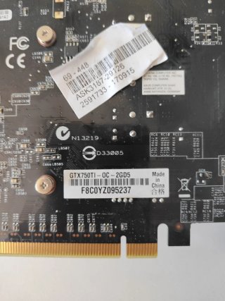 ASUS GTX 750 Ti Tarjeta Gráfica