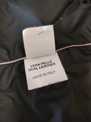 Cazadora Piel Negra Tachas Talla M