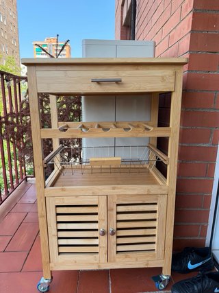 Carrito Cocina Bambú