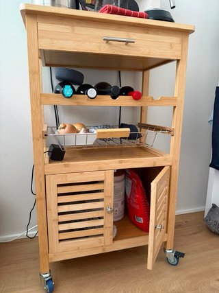 Carrito Cocina Bambú