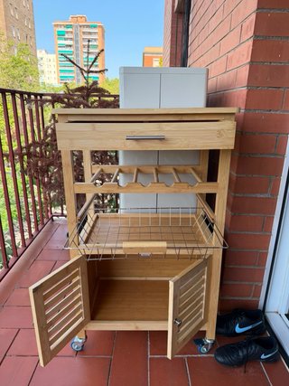 Carrito Cocina Bambú