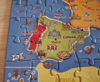 Puzzle Mapa Europa Países 125 Piezas