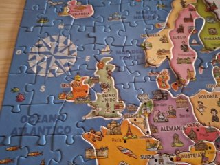 Puzzle Mapa Europa Países 125 Piezas