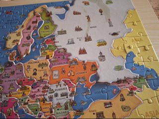 Puzzle Mapa Europa Países 125 Piezas