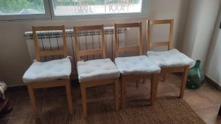 Sillas de madera Ikea (4 unidades)