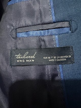 Traje chaqueta azul