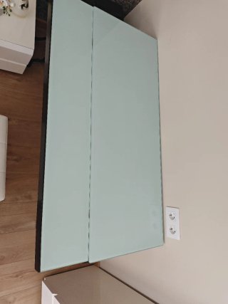Mesa Escritorio Cristal y Metal