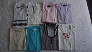 8 Camisetas Mujer XL variadas y pantalón cargo
