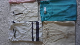 8 Camisetas Mujer XL variadas y pantalón cargo