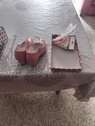 Traje Flamenca Niña Rosa Encaje