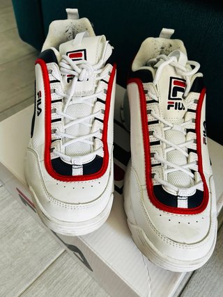 Scarpe Fila bianche rosse