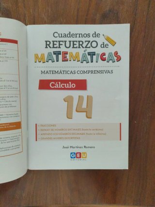 Matemáticas comprensivas 14. Números y cálculo