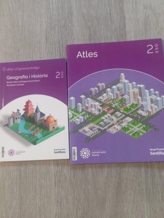 Libros atles de geografía i diari 2 ESO