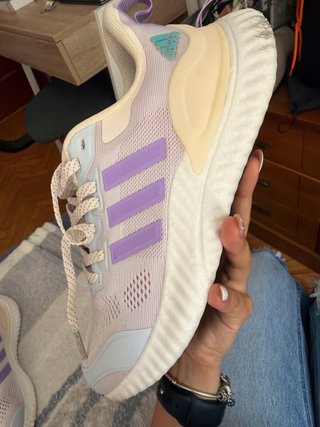 Zapatillas Adidas Mujer Morado y Beige