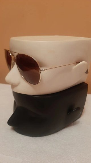 Gafas de Sol Polarizadas Aviador Marrón/Plata