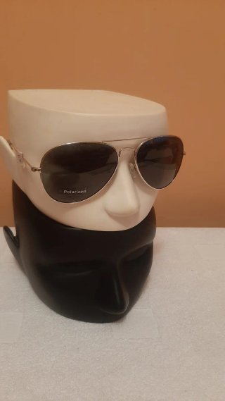 Gafas de Sol Polarizadas Aviador Marrón/Plata