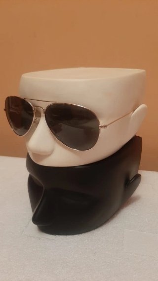 Gafas de Sol Polarizadas Aviador Marrón/Plata