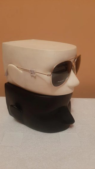 Gafas de Sol Polarizadas Aviador Marrón/Plata