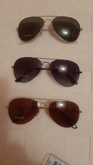 Gafas de Sol Polarizadas Aviador Marrón/Plata