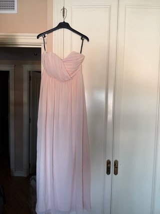 Vestido de fiesta rosa largo S/M