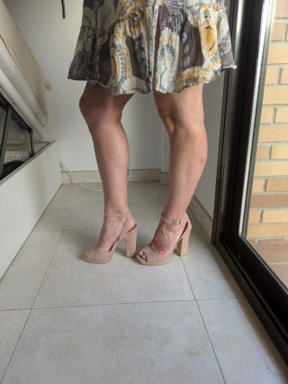 Zapatos de tacón New Look beige