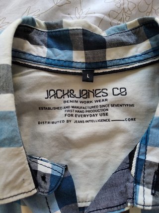 Camisa Jack & Jones cuadros (talla L muy ajustada)
