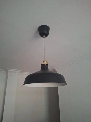 Lámpara de techo RANARP negra
