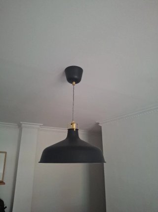 Lámpara de techo RANARP negra