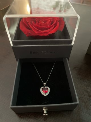 Collar Plata 925 Corazón Carmesí