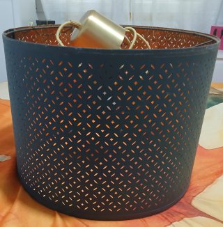 Lámpara IKEA NYMO azul grisaceo