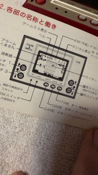 Nintendo Game and Watch Gold Series LION año 1981
